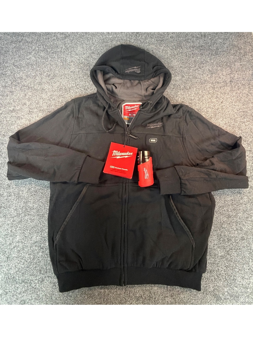 NWT Milwaukee Electric Mens Size Med M12 BLK Heated Hoodie No Charger Included